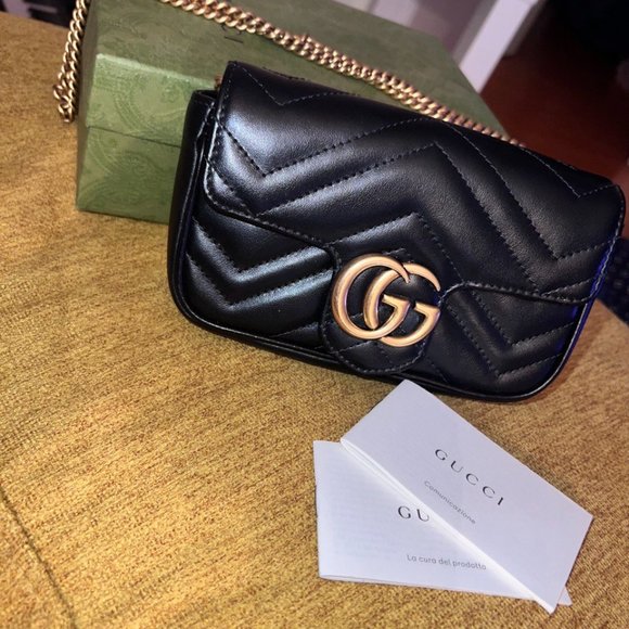 GUCCI GG MARMONT SUPER MINI BAG - Picture 1 of 8